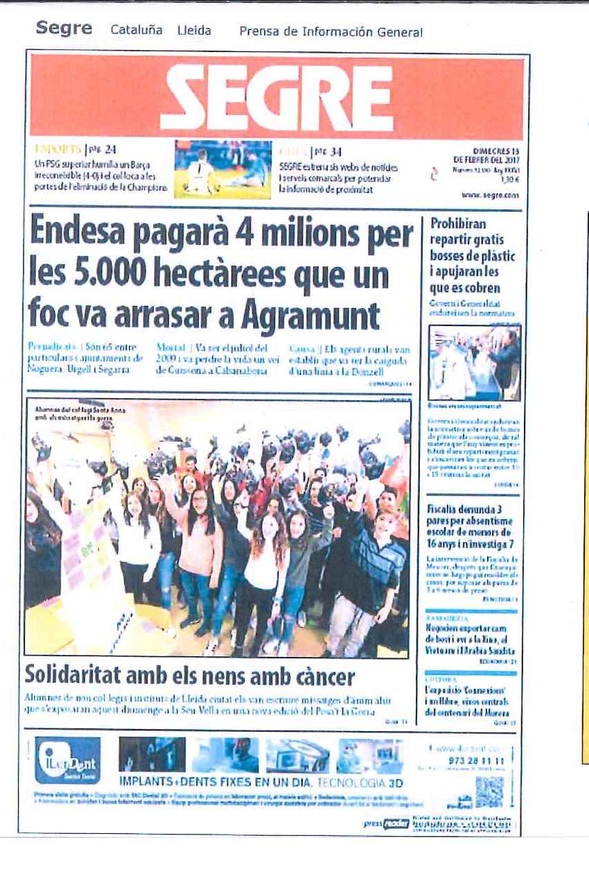 Incendi la Donzell